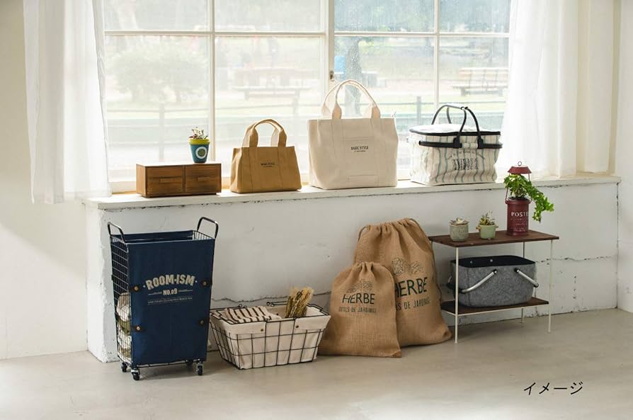 【美品新品あり！】アビテ(Habiter) ワイヤーファブリック・バスケット HABITER ワイヤーバスケット L 幅43×奥行30×高さ20cm